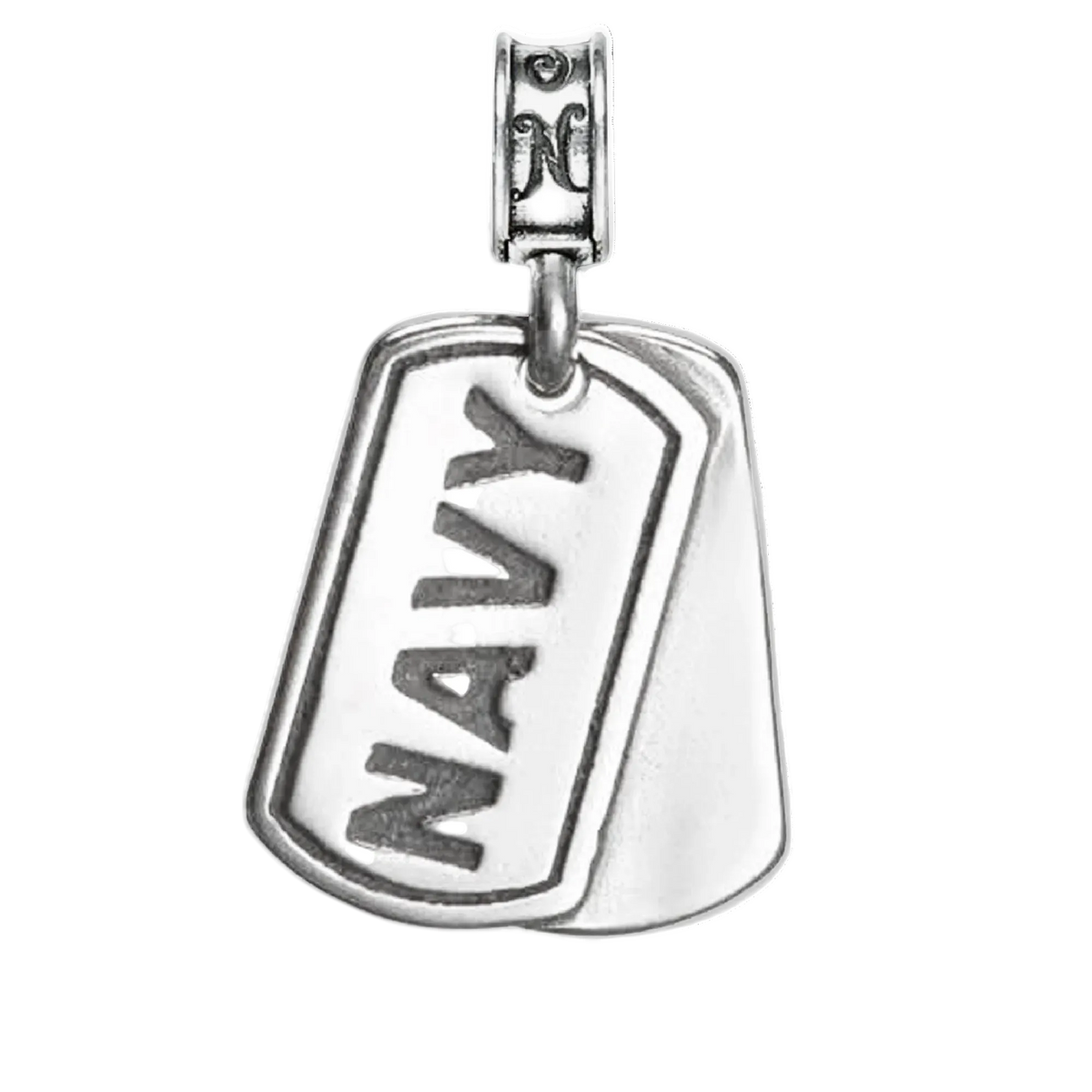 Navy Dog Tag Charm