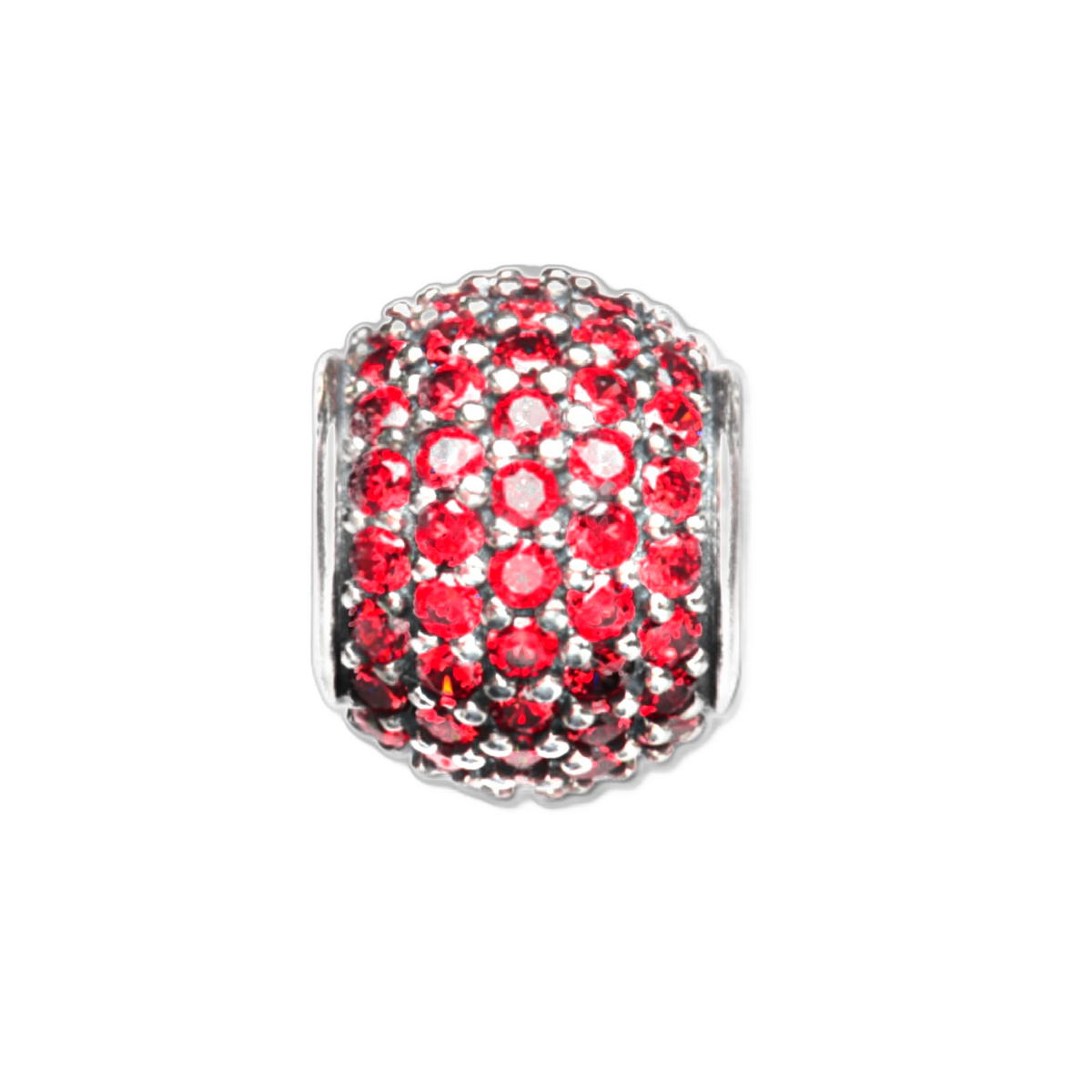 Red Petite Pavé Bead