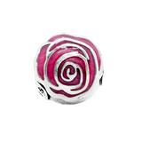 Friendship Blossoms Pink Sterling Silver Charm