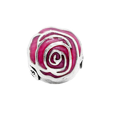 Friendship Blossoms Pink Sterling Silver Charm