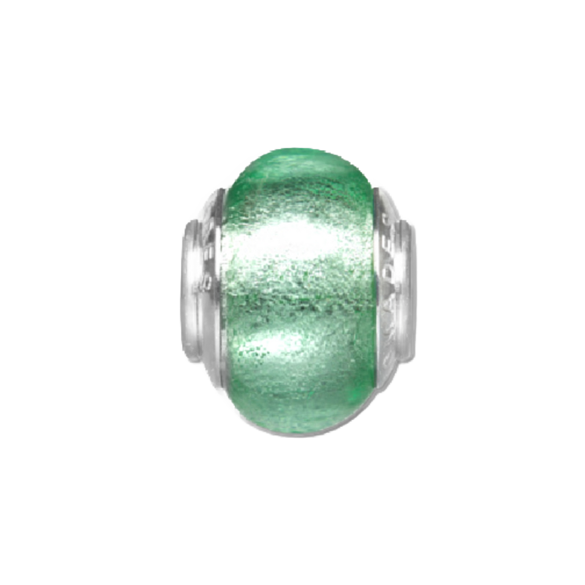 Gulf Green Glass Bead Charm