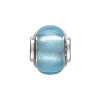Arctic Ice Glass Bead Charm