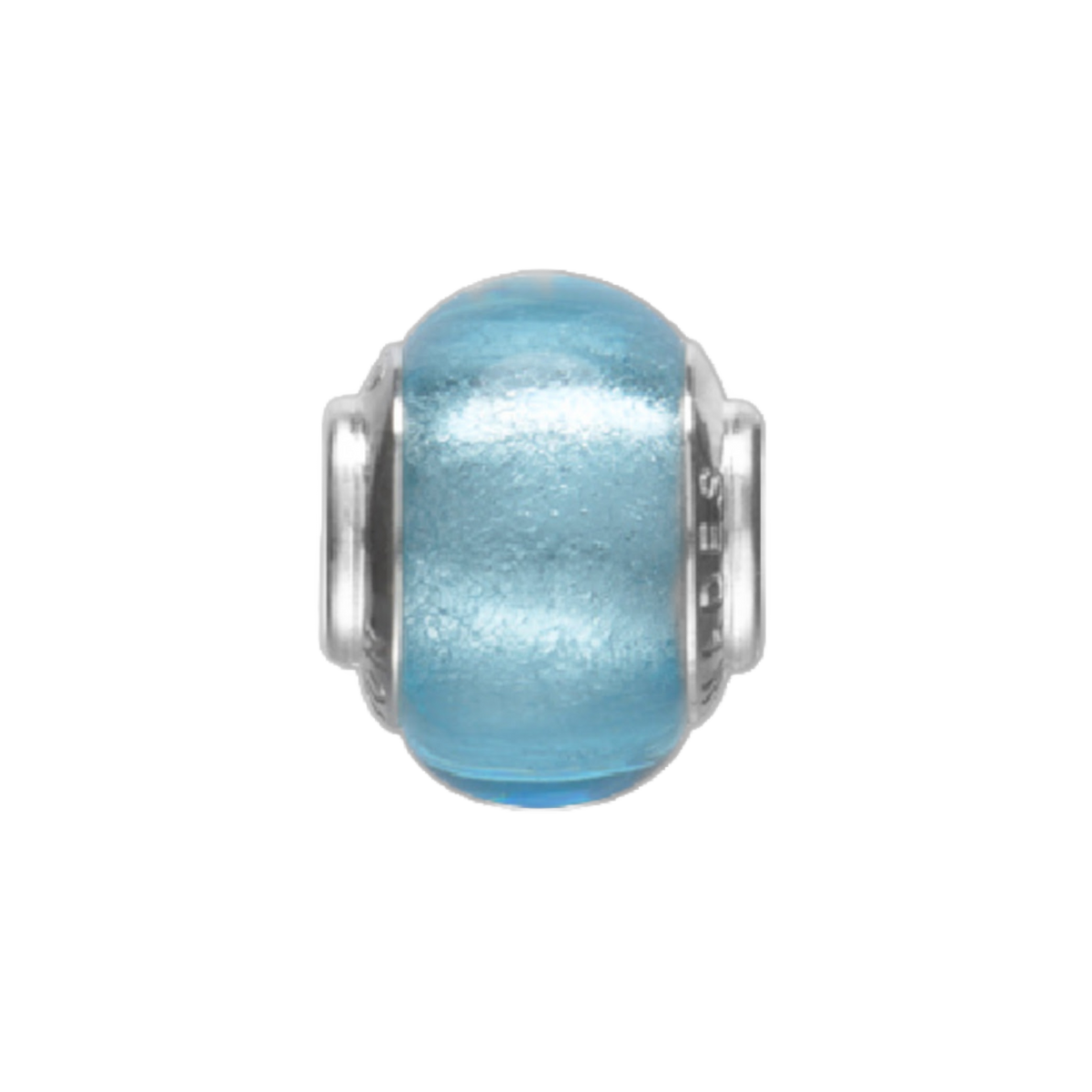 Arctic Ice Glass Bead Charm