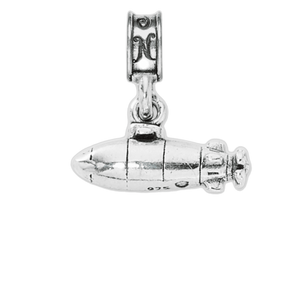 Sterling silver submarine charm