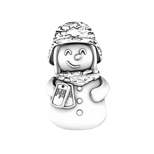 Winter Warrior (Snowman) Sterling Silver Charm
