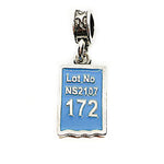 Military Jewelry, Military Charms, Military Gifts, Moving Place Tag Blue