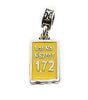 Military Jewelry, Military Charms, Military Gifts, Moving Place Tag Yellow
