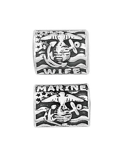 Proud Marine Corps Wife Bead Charm