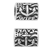 Military Jewelry, Military Charms, Navy, USN, Military Gifts, Proud Navy Wife