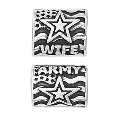 Military Jewelry, Military Charms, United States Army, Military Gifts,  Proud Army WIfe
